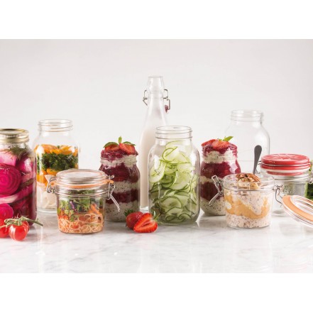 Kilner Preserve/Storage Jar Clip Top Round