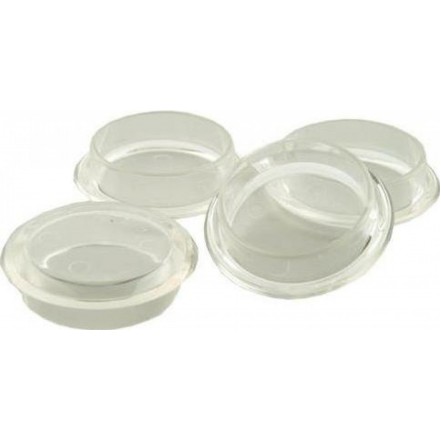 Select Castor Cups Plastic Clear