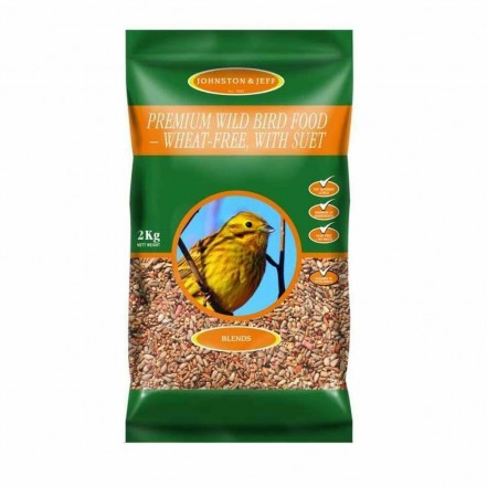 Johnston & Jeff Premium Wild Bird Food Wheat-Free with Suet
