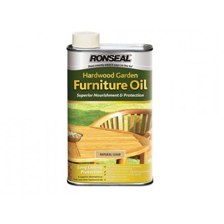Ronseal Hardwood Garden Furniture Oil Natural Clear