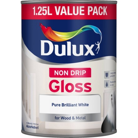 Dulux Non Drip Gloss Pure Brilliant White