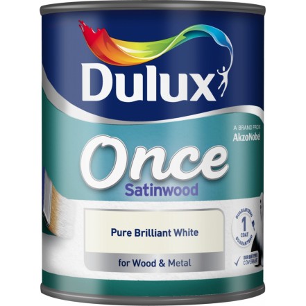 Dulux Once Satinwood Pure Brilliant White