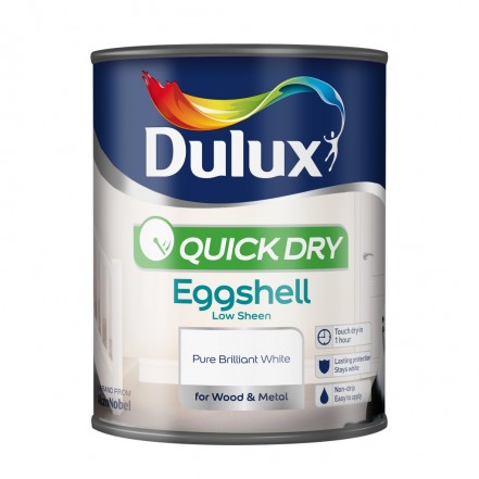Dulux Quick Dry Eggshell Pure Brilliant White