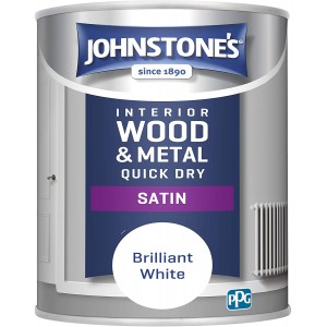 Johnstone's Interior Hardwearing Satin Brilliant White