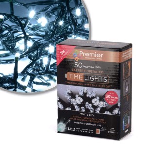 Premier 50 Multi-Action Battery LED Lights with Timer