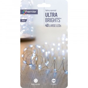Premier Battery Operated Ultrabright Lights 40 LED