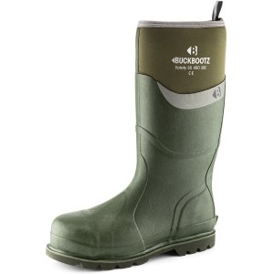 Buckler Safety Wellington Boot Olive Green